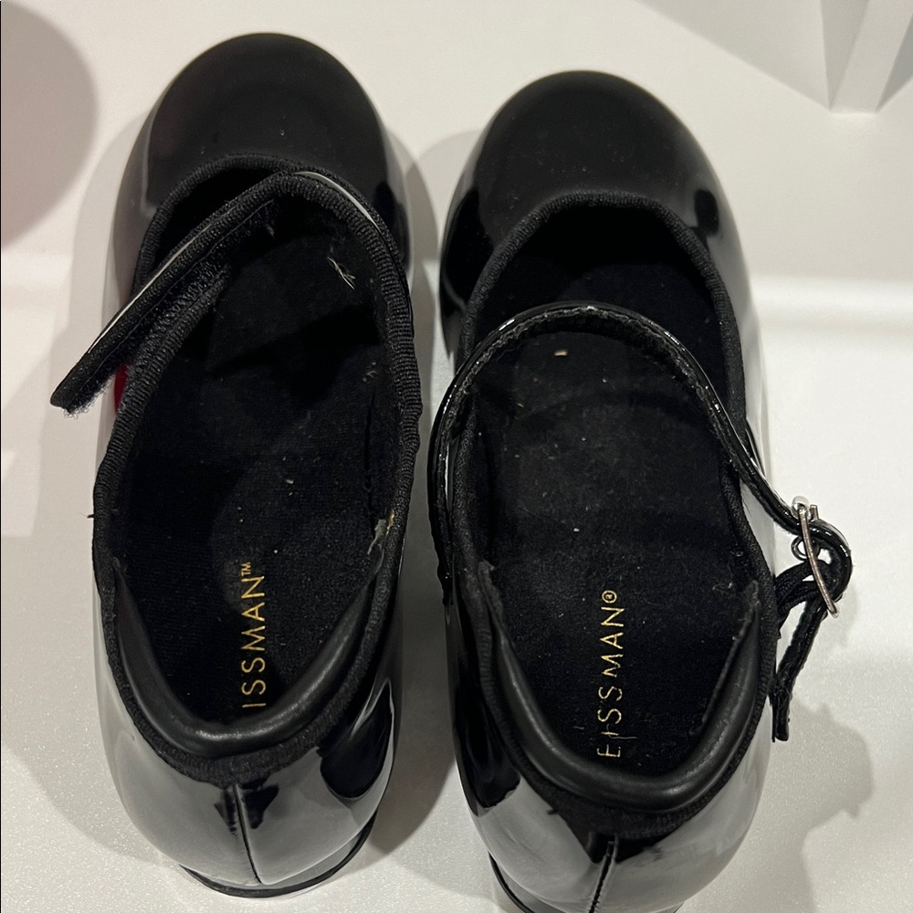 Weissman Shiny Black Kids Tap Shoes